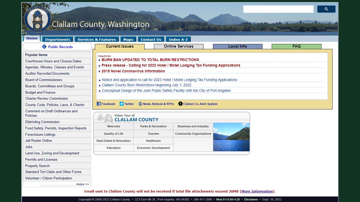 Inmate Search - Clallam County Home Page